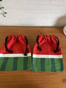  prompt decision!.... pouch **2 pieces set ** watermelon 