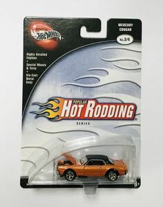 ○ MHA103 ホットウィール 100% Hot Wheels POPULAR Hot Rodding series MERCURY COUGAR リアルライダー　2002