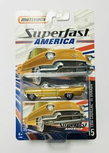 ● MMA001 マテル　マッチボックススーパーファスト　1956 CADILLAC EL DORADO ミニカー　キャデラック　superfast MATCHBOX 2006