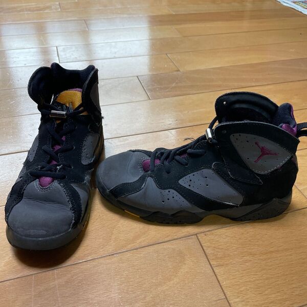 AIR JORDAN 7 キッズ 19.0 中古 使用感あり