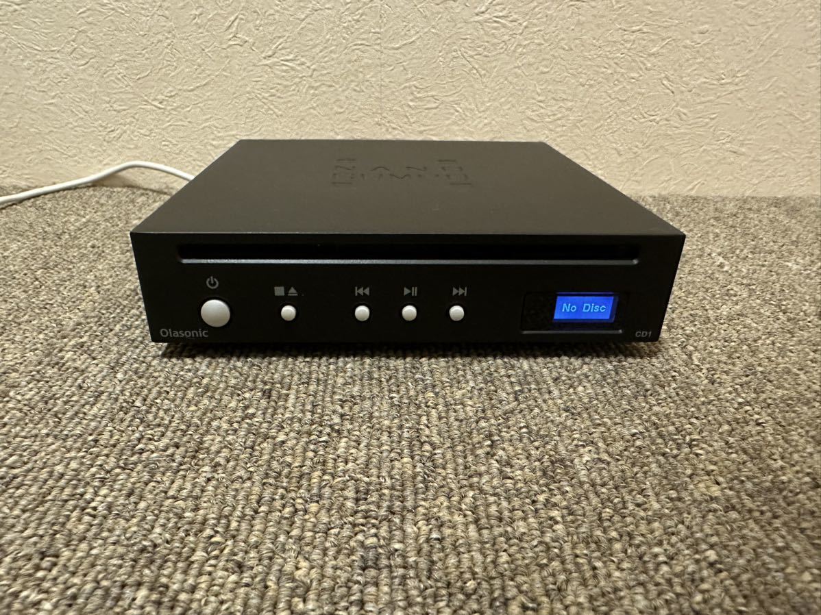 世界有名な Olasonic NANO CD-1 CDプレーヤー 台座付き 動作確認済み