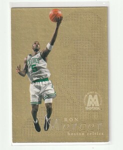 1998-99 Skybox Molten Metal Fusion Heavy Metal Ron Mercer Celtics Gold Parallel NBA