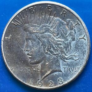 1923年アメリカピースダラー1$銀貨、旧硬貨