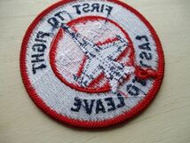 【送料無料】アメリカ軍F/A-18ホーネットFIRST TO FIGHT LAST TO LEAVEパッチHornet刺繍ワッペン/海軍NAVY海兵隊PATCH米国USMC米海軍 M77_画像5