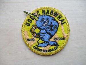 【送料無料】アメリカ沿岸警備隊USCGC NARWHALパッチ刺繍ワッペン/イッカクpatchコーストガードUSCG米陸軍COAST GUARD米軍USミリタリー M77