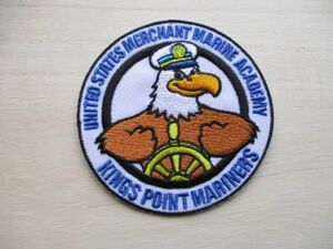 【送料無料】米国商船学校UNITED STATES MERCHANT MARINE ACADEMY KINGS POINT MARINERSパッチUSMMAワッペン/アメリカ海軍patch NAVY M77