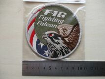 【送料無料】アメリカ空軍 F-16 Fighting Falconパッチ ワッペン/ファイティング ファルコンpatchエアフォースAIR FORCE戦闘機USAF米軍 M79_画像8