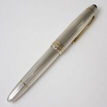 ★MONTBLANC/モンブラン Meisterstuck Solitaire 1466 万年筆/シルバー/925×18K/回転吸入式/外箱付き/筆記用具/文房具&1858300011_画像2