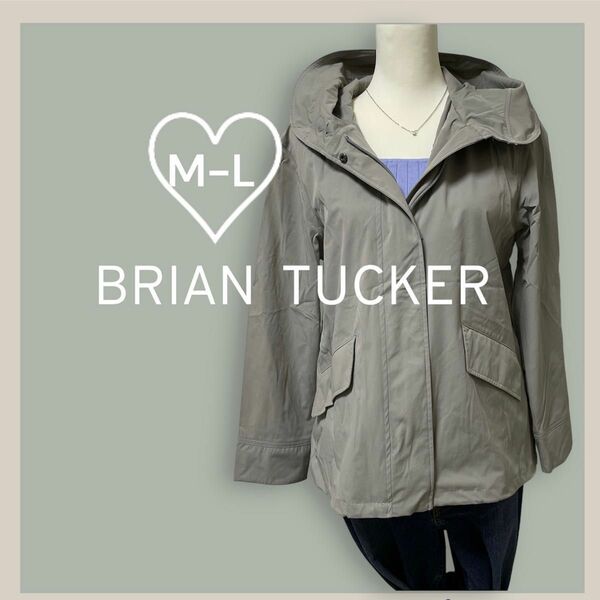 美品 BRIAN TUCKER ブライアンタッカー マウンテンパーカー パーカーブルゾン M-L