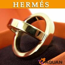 HERMES エルメス スカーフリング スカーフ留め コスモス ゴールド aq7851_画像1