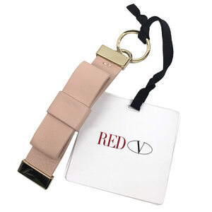 RED VALENTINO red Valentino ribbon key holder charm key ring aq7834