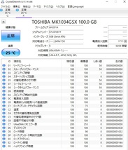 TOSHIBA MK1034GSX/100GB/1711回/5049h/100GB/動作良好_画像3