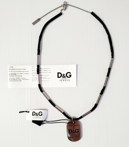 格安!! 未使用 DOLCE&GABBANA D&Gロゴ打ち抜きWプレート ドッグタグ JEWELS ドルチェ＆ガッパーナ ドルガバ ネックレス