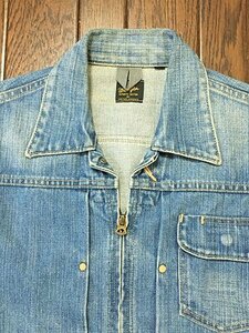  Wrangler WRANGLER × United Arrows UNITED ARROWS длина .. Tracker жакет S 11MJZ модель молния джинсовый жакет 