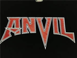 アンヴィル ＡＮＶＩＬ バンド Ｔシャツ 黒 ブラック Ｓ ヘビメタ ベヴィー メタル ＭＥＴＡＬ アンビル