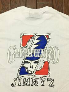 新品 ＺＩＭＭＹ’Ｓ ジミーズ × GratefulDead グレイトフルデッド Tシャツ 白 ホワイト M サーフ サーフィン スケボー ロック バンド