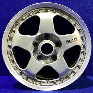 ジャンク出品!＊希少!＊RAYS TOM's spirit c3＊15インチホイール＊15×6.5JJ/オフセット+44/pcd114.3-5H＊4本セット＊当時物!の画像5