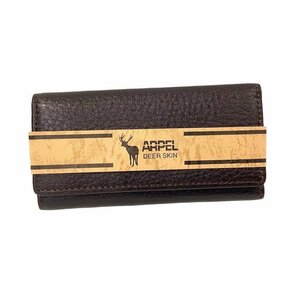aruperu(ARPEL)4 ream key case deer leather Dias gold [ used ]KB-6833