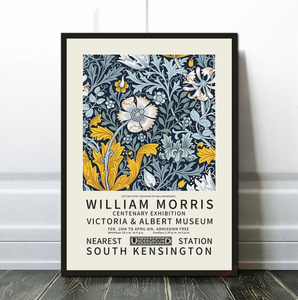  C2734 ウィリアム・モリス William Morris キャンバスアートポスター 50×70cm イラスト インテリア 雑貨 海外製 枠なし A