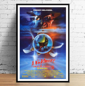  C2767 エルム街の悪夢 Nightmare on Elm Street 映画 キャンバスアートポスター 50×70cm イラスト インテリア 雑貨 海外製 枠なし C