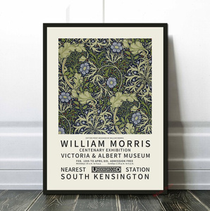  C2735 ウィリアム・モリス William Morris キャンバスアートポスター 50×70cm イラスト インテリア 雑貨 海外製 枠なし B