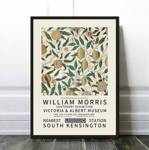  C2738 ウィリアム・モリス William Morris キャンバスアートポスター 50×70cm イラスト インテリア 雑貨 海外製 枠なし E