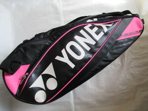  free shipping USED Yonex Pro series yonex rucksack racket bag PRO SIRIES 6 pcs insertion .BAG1502R 14300 jpy 