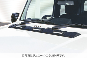 ジャオス ジムニー シエラ JB74W ボンネットディフレクター カーボン調 B036513CL