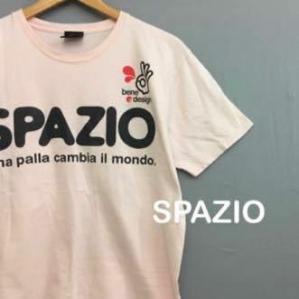 ♪◎▽ スパッチォ スパッツィオ　SPAZIO フットサル サッカー Tシャツ 薄ピンク メンズ 男性用 Lサイズ 半袖 カットソー