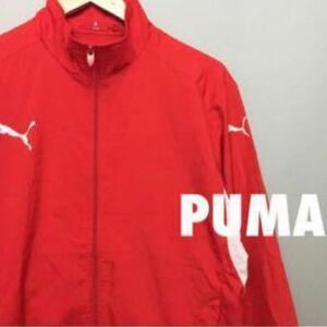 ♪プーマ PUMA ウインドジャケット 長袖 Sサイズ レッド メンズ