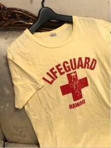 ライフガード lifeguard メンズ Tシャツ 半袖 ハワイ HAWAII ボロボロ Mサイズ