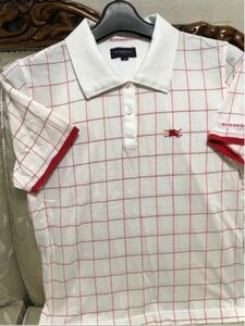  Burberry Burberry golf Golf wear - lady's short sleeves shirt M size 