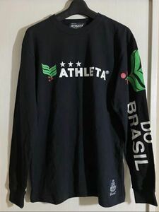 アスレタ ATHLETA 長袖　シャツ　サッカー　フットサル　トレーニングウェアー スポーツウェアー ジムウェアー　メンズ　Mサイズ