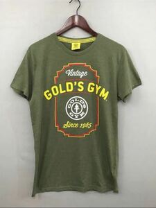 ゴールドジム GOLDGYM 半袖Tシャツ トレーニングウェアー ジムウェアー スポーツウェアー マッチョ 筋トレ Lサイズ