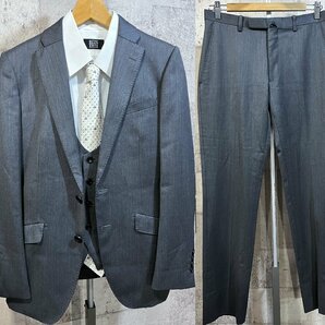 美品 Perfect Suit FActory collection model スリーピース スーツ Y5 170/W76/C90 メンズ 3ピース ベスト付き P.S.FAの画像1