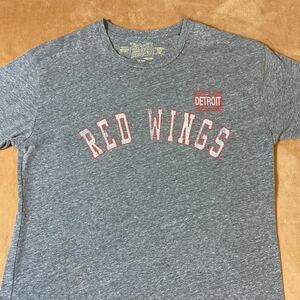 made in U.S.A. DETROIT RED WINGS 半袖Tシャツ グレー系 サイズM 古着