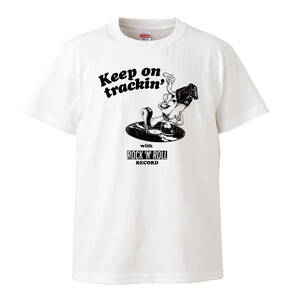 【Lサイズ Tシャツ】レコード ロバートクラム robert crum レコード針 ロックンロール 50s 60s 70s アメリカ カートリッジ