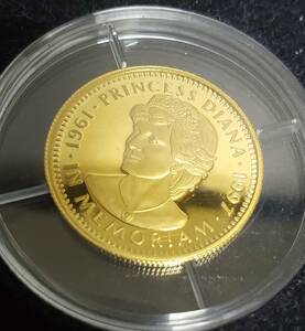ダイアナ　リベリア記念金、銀貨　３点　プルーフ　コイン