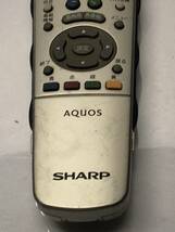 SHARP GA615WJSA テレビリモコン ジャンク扱い クリック_画像3