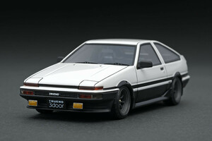 ■イグニッションモデル 1/43 トヨタスプリンタートレノ 3ドア GT Apex (AE86) ホワイト/ブラック