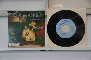 値下げしました。稀少・見本盤・美盤　TM Network ALL-Right ALL-Night 小室哲哉　07-5H-327 EPレコード盤　