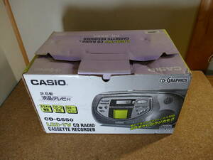 未使用・現状品■Casio　CD-G550　　カラオケCDラジカセ