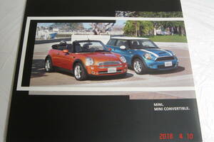 MINI Cooperミニクーパー　MINI CONVERTIBLE蛇腹式パンフレット