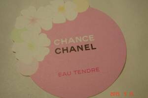 CHANEL CHANCE香水テスターピンク紙製6枚￥１０００