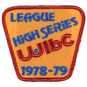 JA51 70s WIBC LEAGUE HIGH SERIES 1978-79 ボウリング ワッペン パッチ ロゴ エンブレム アメリカ 米国 USA 輸入雑貨