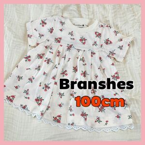 値下【新品未使用】半袖Tシャツ トップス 花柄　Branshes 100cm キッズ