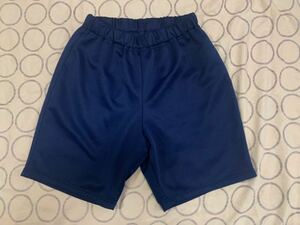  simple design. gymnastics pants M navy short pants sport wear made in Japan 