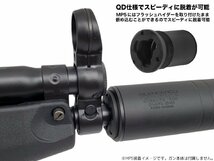 CNC-SI-34-BK-F　CNC Production Omega9Kタイプ サプレッサー+JM X12 マズルブレーキセット for 14mmCCW/MP5_画像3