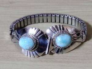  prompt decision \5900 unused goods silver 925 Indian jewelry turquoise clock belt 