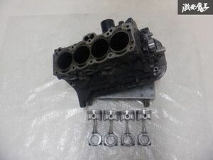 トヨタ 純正 AE92 レビン トレノ 後期 4AG 16バルブ エンジン ブロック 腰下 82φ ボアアップ 尾川 ピストン/コンロッド付 即納 棚25-3